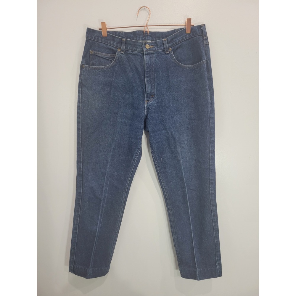LL Bean Double L Jeans‎ Mens 38x32 Dark Wash Straight Leg Denim Pants
